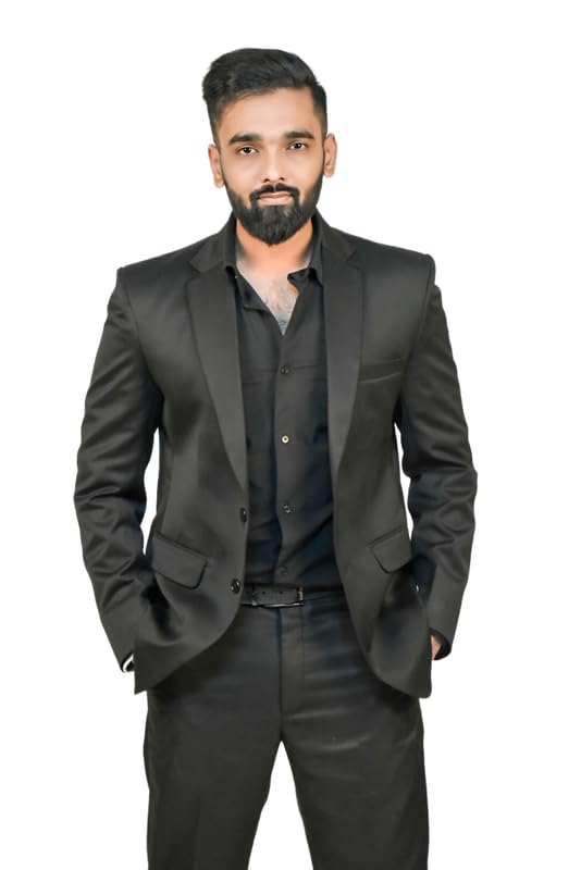 Regular 2 Piece Suit | Solid Formal Coat&Pant | Designe by AF ! for Party,Office,Govt Jobs…