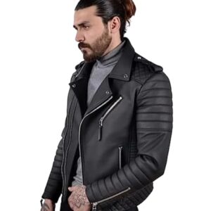 Black Leather Jacket Original Faux Leather For Men And Boys