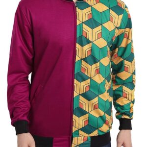 Demon Slayer Anime Jacket for Men and Women, Water Hashira Printed Cosplay Anime Bomber Jackets