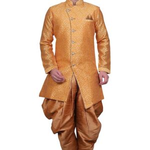 Embroidered Men Sherwani With Patiyala
